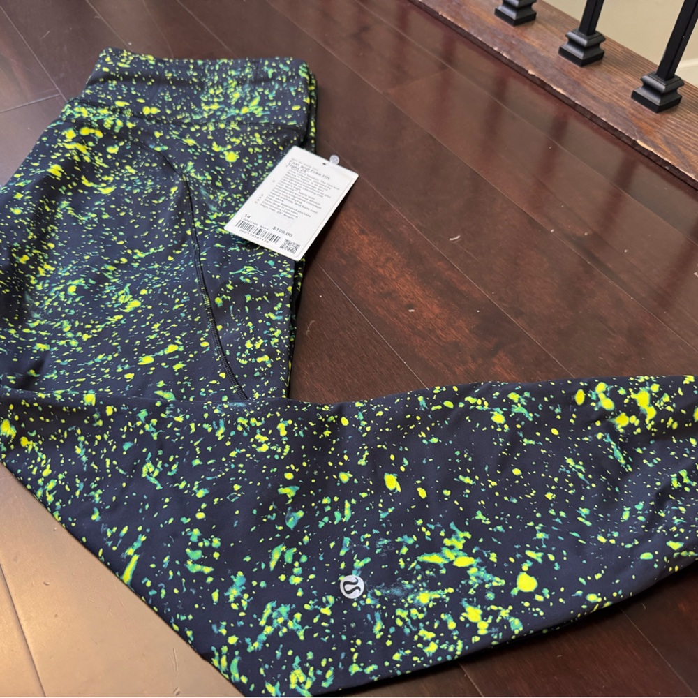 lululemon athletica women’s Leggings - Black and Yellow